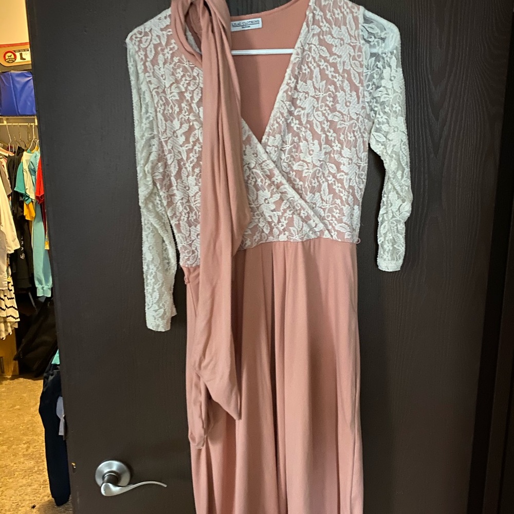 Rose and Cream Lace Dress